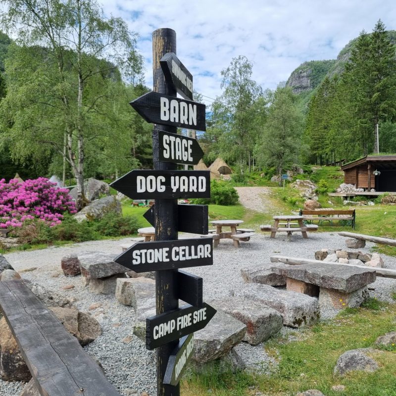 a sign on the side of the road